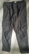 Used, george cargo trousers med black x2 pair elasticated waist  for sale  BRADFORD