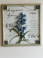 Used, marks and spencer blue flower wall plaque for sale  Shipping to South Africa