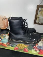 Botas masculinas de couro de combate preto Dr Martens Doc Martens tamanho 9 comprar usado  Enviando para Brazil