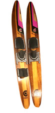 Used, Cypress Gardens Dick Pope III 56.5" Adult Wood Water Skis Vintage NICE for sale  Madisonville