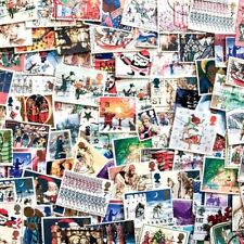 100 x selos postais mistos de Natal britânicos usados - sem papel comprar usado  Enviando para Brazil