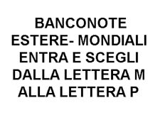 Banconote estere mondiali usato  Italia