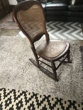 Wood cane rattan rocking chair antique for sale  Shipping to South Africa