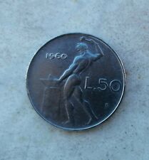 50 lire  VULCANO 1960   usato  Italia