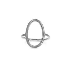 Joia de dia dos namorados anel de prata esterlina 925 com pedra preciosa círculo aberto HK-70, usado comprar usado  Enviando para Brazil