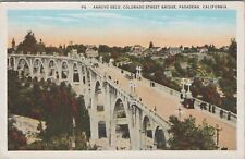 Cartão postal não publicado Arroyo Seco Colorado Street Bridge Pasadena Califórnia comprar usado  Enviando para Brazil