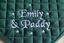 Personalised embroidered saddl for sale  LOUTH