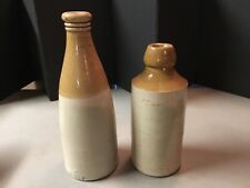 Antique GROSVENOR GLASGOW (Scotland) Stoneware Ginger Beer Bottle  + 1 Unmarked for sale  Shipping to Canada