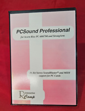 Pcsound Profesional para Bellota Risc OS 8.9cm Floppy Disco & Instrucciones Por segunda mano  Embacar hacia Argentina