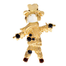 Rhinestone scarecrow brooch for sale  Shipping to Ireland