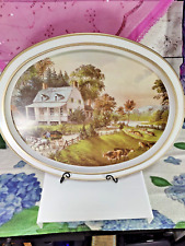 Bandeja de estanho/metal The American Homestead-Summer Currier and Ives, usado comprar usado  Enviando para Brazil