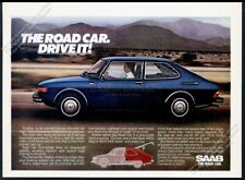 1976 Saab 99 foto de carro azul anúncio impresso vintage comprar usado  Enviando para Brazil