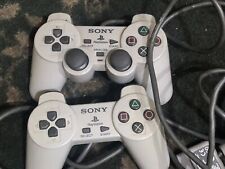  Lote de 2 controladores de juego Sony PS2 2.4G inalámbricos de doble choque joystick Joypad segunda mano  Embacar hacia Argentina