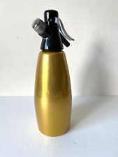 Vintage Soda Siphon Gold Seltzer Bottle Bar Retro Soda Water Dispenser Barware for sale  Shipping to South Africa