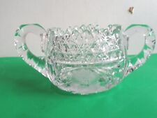 Vintage American Brilliant  Leaded Cut Glass, Sugar/bowl. Marked On Bottom  for sale  Shipping to South Africa