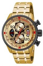 Invicta 17205 relógio aviador masculino cronógrafo tom dourado aço inoxidável comprar usado  Enviando para Brazil