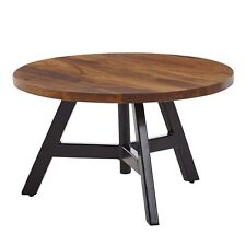 WOHNLING Couchtisch Sofatisch Massivholz 60x60x35 cm Wohnzimmertisch Tisch Rund, gebraucht gebraucht kaufen  Kümmersbruck