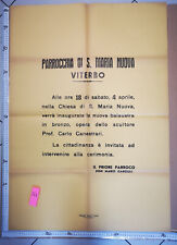 Manifesto originale parrocchia usato  Viterbo