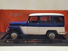 Road Signature 1955 Willys Jeep Station Wagon escala 1:18 Lucky Diecast carro de madeira comprar usado  Enviando para Brazil