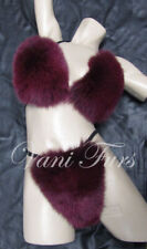 Burgundy fox fur for sale  Farmingdale