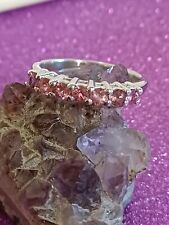 Pink topaz sterling for sale  LEICESTER