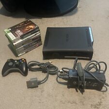 Usado, Console Microsoft Xbox 360 preto 120GB com cabo de alimentação AV 10 jogos 1 controle comprar usado  Enviando para Brazil