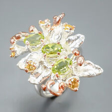 Used, fine Art Natural Peridot Ring 925 Sterling Silver Size 6 /R350844 for sale  Shipping to South Africa