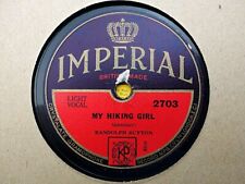 RANDOLPH SUTTON - My Hiking Girl / Round The Marble Arch 78 rpm disc comprar usado  Enviando para Brazil