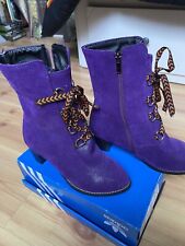 Purple heeled boots for sale  ASHTON-UNDER-LYNE