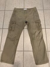 Pantalones de carga originales para hombre 36x34 Gap bolsillos inclinados utilitarios caqui segunda mano  Embacar hacia Argentina