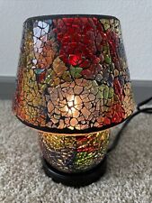 8” Colorful Artsy Stained Glass Mosaic Table Lamp for sale  Shipping to South Africa