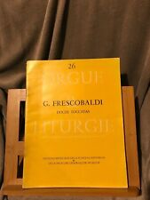 Frescobaldi toccatas orgue d'occasion  Rennes