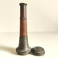 19c Vintage Handmade Wooden Brass Tobacco Smoking Pipe Tobacciana Collectible W7 for sale  Shipping to South Africa