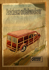 Brochure automobile goliath d'occasion  Libourne