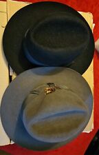 Used, A Pair Of Scala Collection 100% Felt Fedora Hats Size 7 [ Medium] for sale  Shipping to South Africa
