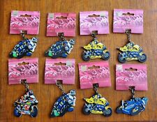 8 X MOTO GP KEY FOBS,  BIAGGI & GIBERNAU RCV  EDWARDS M1, HAGA APRILLIA CUBE for sale  Shipping to South Africa