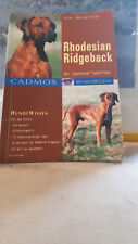 Buch rhodesian ridgeback gebraucht kaufen  Riesbürg