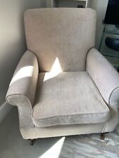 Chenille armchair beige for sale  LEEDS