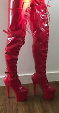 red pvc boots for sale  UK