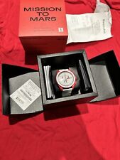 Conjunto completo - Omega Swatch relógio Mission to Mars vermelho, usado comprar usado  Enviando para Brazil