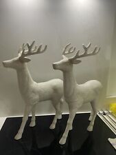 Silver glitter reindeer for sale  LIVERPOOL
