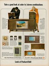 1965 Packard Bell Television TV Record Player Vintage Retro Print Ad Computer for sale  Shipping to South Africa