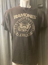 Camisa Ramones vintage ponto único bandeira preta veludo subterrâneo Heartbreakers  comprar usado  Enviando para Brazil