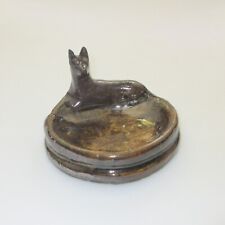 AUSTRALIAN POTTERY BRICK WORKS KELPIE DISH INCISED LCD ON THE BASE for sale  Shipping to South Africa