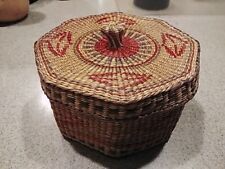 Vintage octagonal woven for sale  Jericho