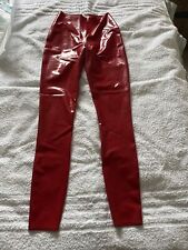 Red latex leggings for sale  EASTBOURNE