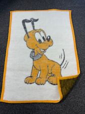 Cobertor Biederlack Disney Pluto anos 80 bebê 1984 berçário 29"x38" personagem de cachorro macio comprar usado  Enviando para Brazil