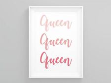 Queen minimalist wall for sale  LONDON