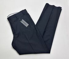 Nuevo con etiquetas Pantalones Zanella Devon Frente Plano Lana Serge 36x33 Gris Hecho en Italia ~ $378 segunda mano  Embacar hacia Argentina