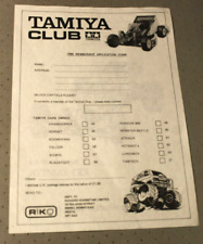 Tamiya club 1988 for sale  SUTTON COLDFIELD